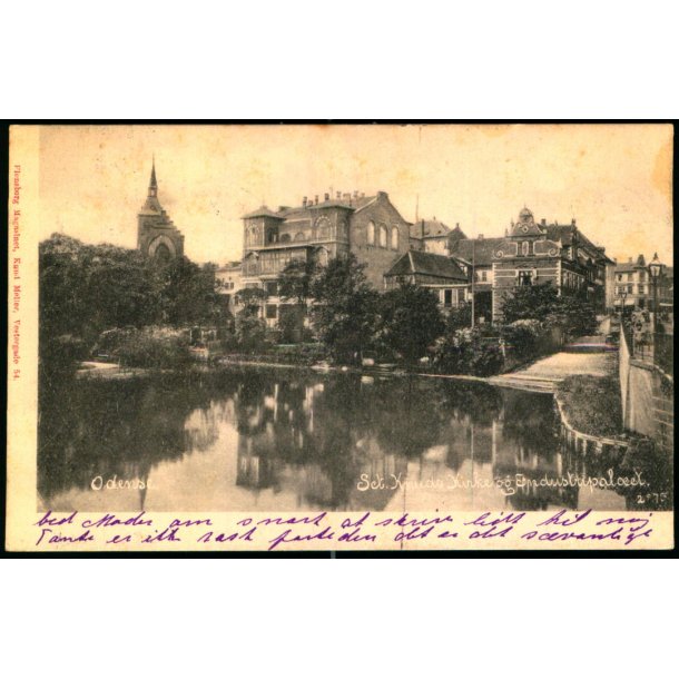 Odense - Sct. Knuds Kirke og Industripal�et - Flensborg Margasinet ved Knud M�ller 2873 - Brugt