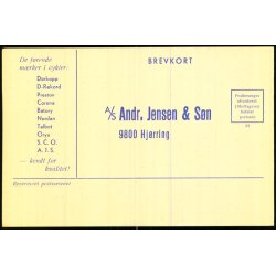 A/S Andr.Jensen &amp; S�n - Helsagskort u/n - Ubrugt