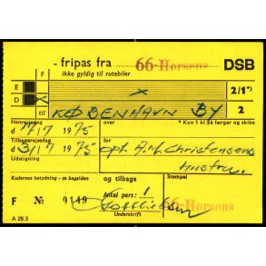  Fripas fra 66- Horsens - DSB - 26 - 5 1976