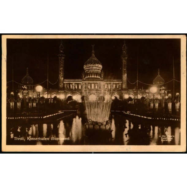 Tivoli - Koncertsalen  - Illumineret - Chr. Olsen 62