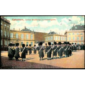 K�benhavn - Gardens Musikkorps (paa Amalienborgplads) 