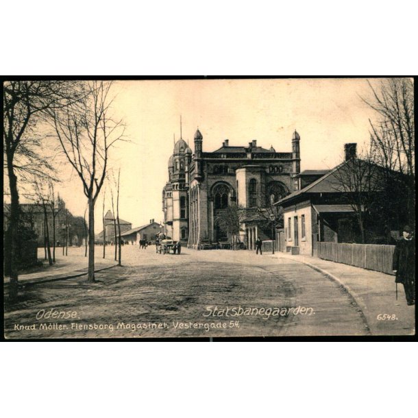 Odense - Statsbanegaarden - Knud Mller. Flensborg Magasinet - Vestergade 54 - 6548 - Ubrugt