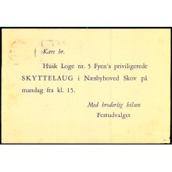 Fyens Priviligerede Skyttelaug - Helsagskort u/n - Brugt