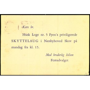 Fyens Priviligerede Skyttelaug - Helsagskort u/n - Brugt