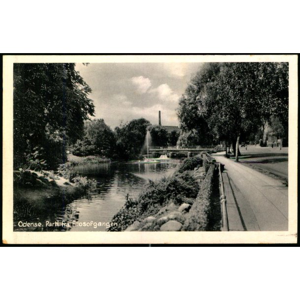 Odense - Parti fra Filosofgangen - Odense Papirforsyning 450 - Ubrugt
