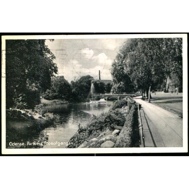 Odense - Parti fra Filosofgangen - Odense Papirforsyning 450 - Brugt