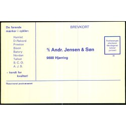 A/S Andr.Jensen &amp; S�n - Helsagskort u/n - Ubrugt