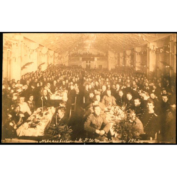 Nytaarsfesten i K.F.U.M. 6. Januar 1923 - Fotokort u/n - Ubrugt