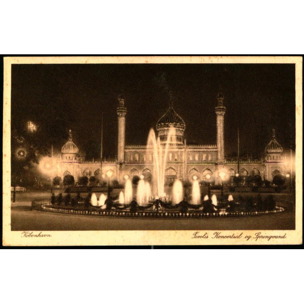 Kbenhavn - Tivolis Koncertsal og Springvand - Chr. Olsen 976