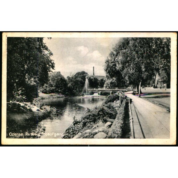 Odense - Parti fra Filosofgangen - Odense Papirforsyning 450 - Brugt