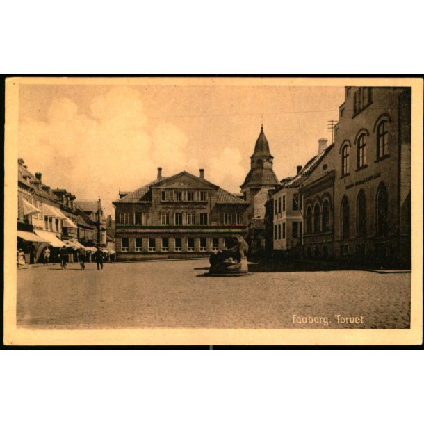Faaborg - Torvet - C.C. U Johnsens Bogh. 56795 - Ubrugt