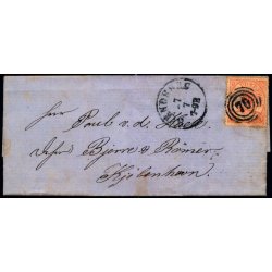 Lapidar SVENDBORG. Nummer 70 p Brev - Til Kjbenhavn