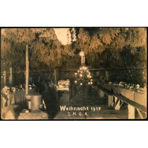 Fotokort - Weihnacht 1917  - Ubrugt - Fold !