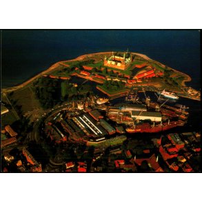 Luftfoto over Helsing�r og Kronborg Slot - Stender 149 116 085 - Ubrugt