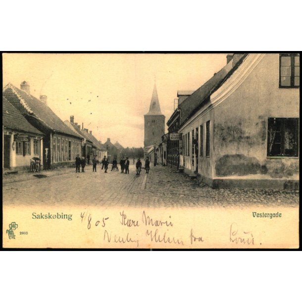 Saksk�bing - Vestergade - Peter Alstrup 2803 - Brugt