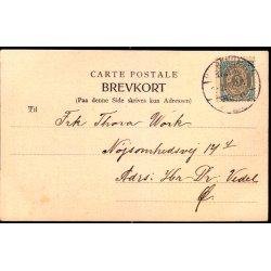 Frken Gudrun Carlson - Postkort - Ubrugt