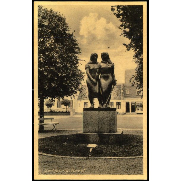 Saxkj�bing - Torvet - Carl Christiansens Bogh. 1792 - Ubrugt