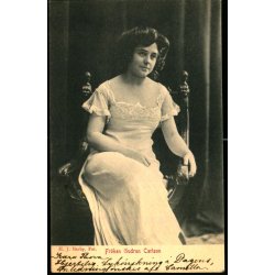 Frken Gudrun Carlson - Postkort - Ubrugt