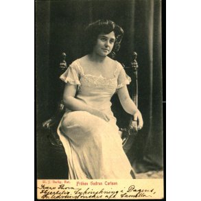 Frken Gudrun Carlson - Postkort - Ubrugt