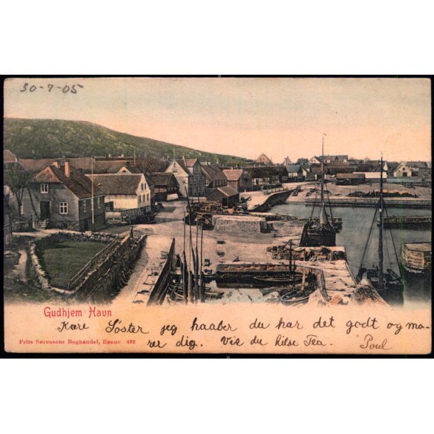 Gudhjem Havn - Frits Srensens Bogh. 492 - Brugt