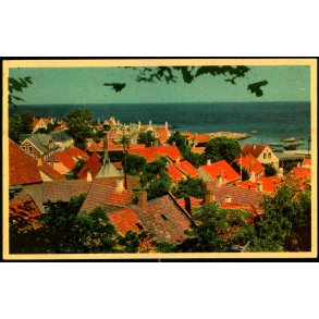 Bornholm - Udsigt over Gudhjem - K.Witt-Mller Serie 186