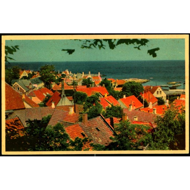 Bornholm - Udsigt over Gudhjem - K.Witt-Mller Serie 186