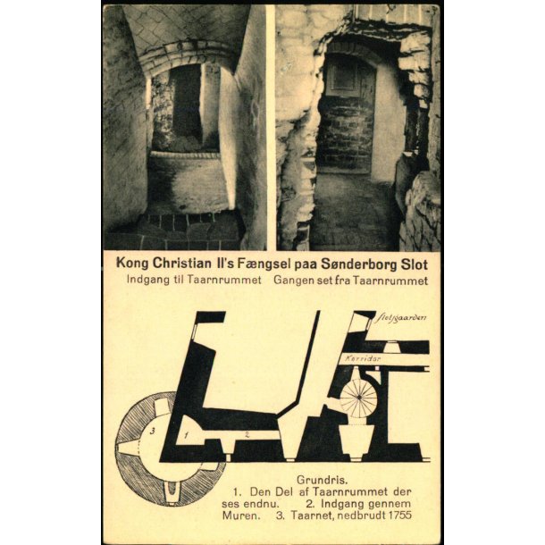 Kong Christian IIs F�ngsel paa S�nderborg Slot - A. kreutzfeld 481 - Ubrugt