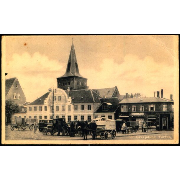 Saxkj�bing - Torvet - Carl Christiansens Bogh. 3313 - Ubrugt