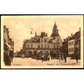 Faaborg - Torvet og Klokketaarnet - Holger Bierring & Co. 3 - Brugt