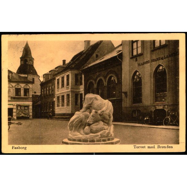 Faaborg - Torvet med Br�nden - u/n - Brugt