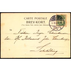  Saksk�bing - Boghandler F. Jensen u/n - Brugt