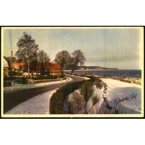 Strandparti fra Vedbk. - Gldelig Jul - u/n - Ubrugt