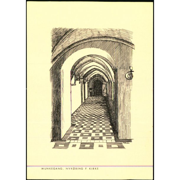 Munkegang - Nyk�bing F. - Kirke - Plan Tryk u/n - Ubrugt