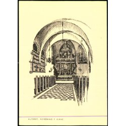 Alteret - Nyk�bing F. - Kirke - Plan Tryk u/n - Ubrugt