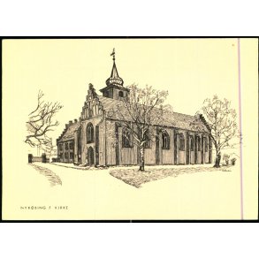 Nyk�bing F. - Kirke - Plan Tryk u/n - Ubrugt