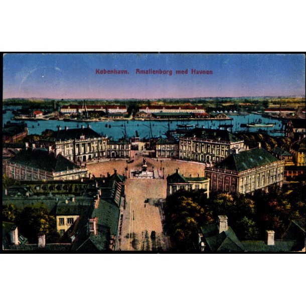 K�benhavn - Amalienborg med Havnen - Ed.F.Ph. 2325 