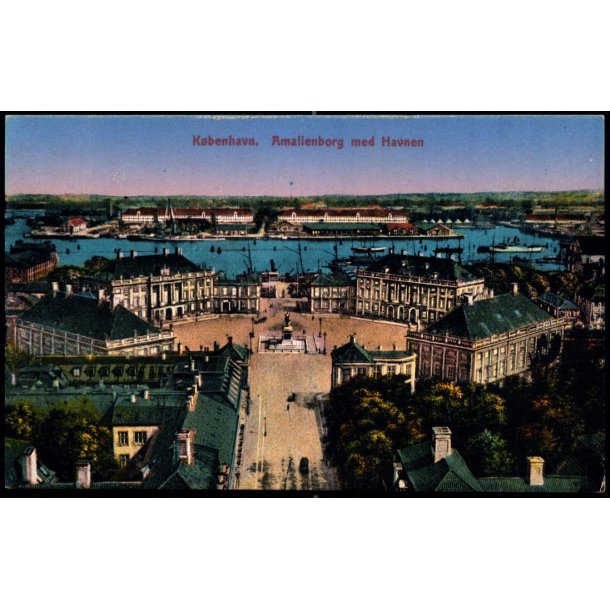 K�benhavn - Amalienborg med Havnen - Ed.F.Ph. 2325 