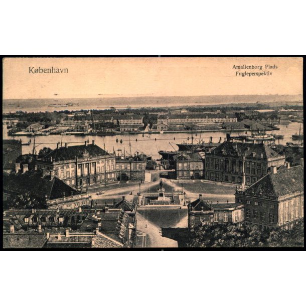 K�benhavn - Amalienborg Plads - Fugleperspektiv - Budtz M�ller 270
