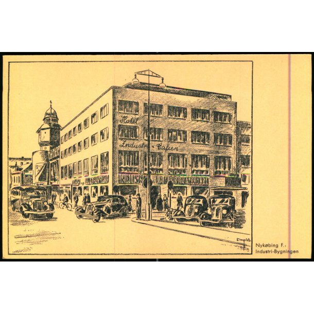 Nyk�bing F. - Industribygningen - A. Arnold-Larsens Bogh.  u/n - Ubrugt