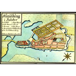 Nyki�bing i Falster - Kopi af kort fra 1782 -