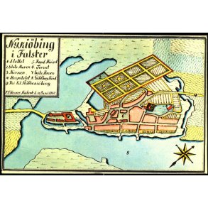 Nyki�bing i Falster - Kopi af kort fra 1782 -
