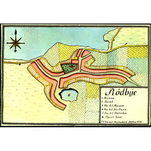 R�db�e - Kopi af kort fra 1782 -