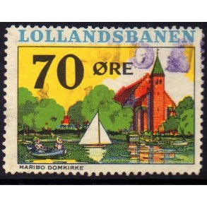 Lollandsbanen  - Godsfrimrke - 70 re - Stemplet