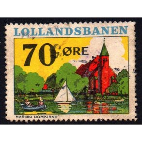 Lollandsbanen  - Godsfrimrke - 70 re - Stemplet