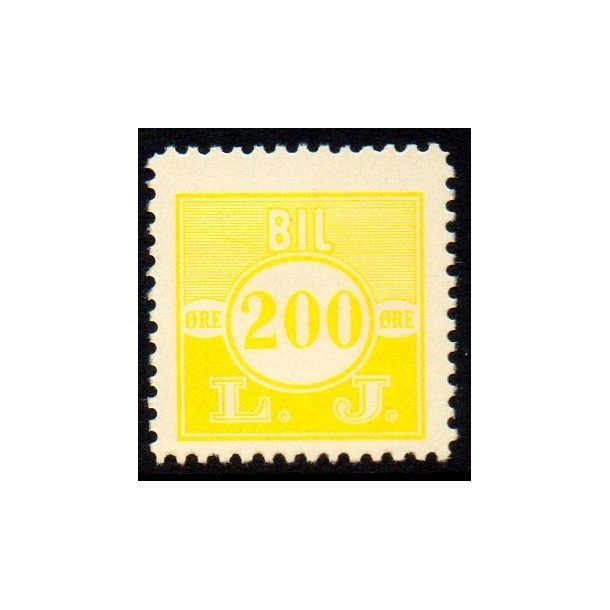 L. J. - ( Lollands Jernbane )  - BIL - 200 re - Ustemplet