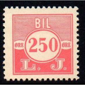 L. J. - ( Lollands Jernbane )  - BIL - 250 re - Ustemplet