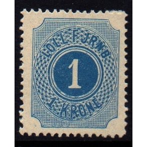 LOLL. F. JERNB.   - Godsfrimrke - 1 Krone - Ustemplet