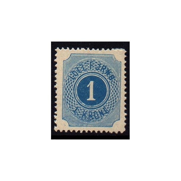 LOLL. F. JERNB.   - Godsfrimrke - 1 Krone - Ustemplet