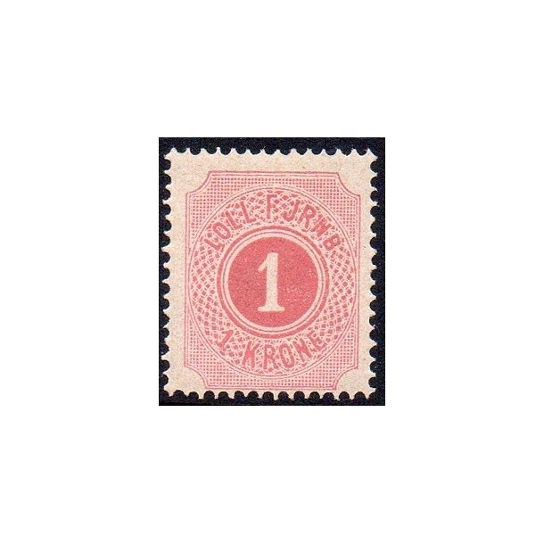 LOLL. F. JERNB.   - Godsfrimrke - 1 Krone - Ustemplet