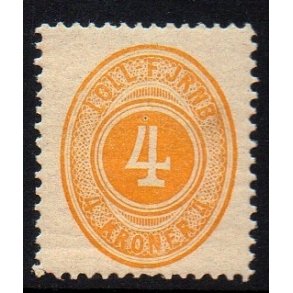 LOLL. F. JERNB.   - Godsfrimrke - 4 Krone - Ustemplet